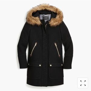 J.Crew Chateau Parka in Black - Sz 10 Tall